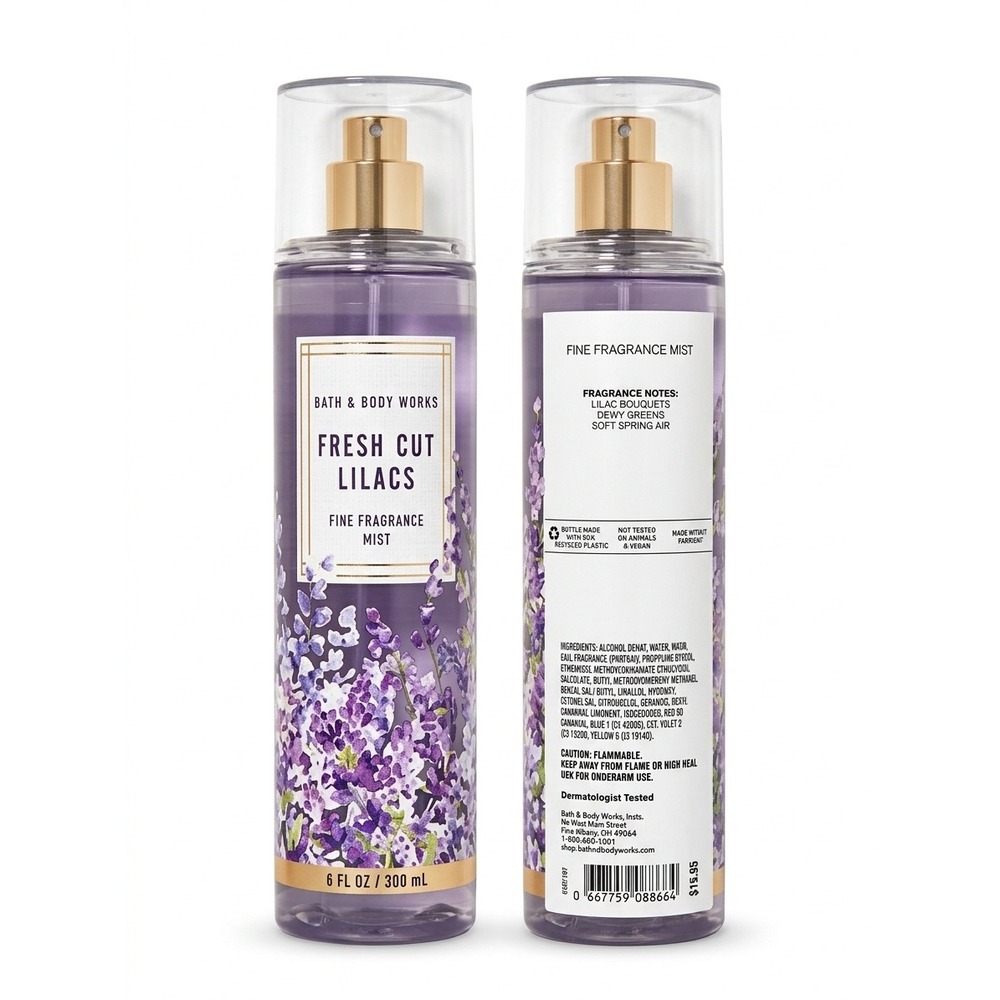 Bath & Body Works Fresh Cut Lilacs Fine Fragrance Mist 8 fl oz Body Spray Rare
